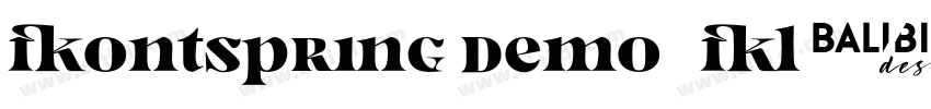 FONTSPRING DEMO   Fl字体转换
